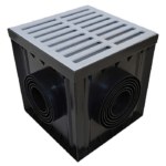 PVC šaht s rešetkom 30x30x30cm